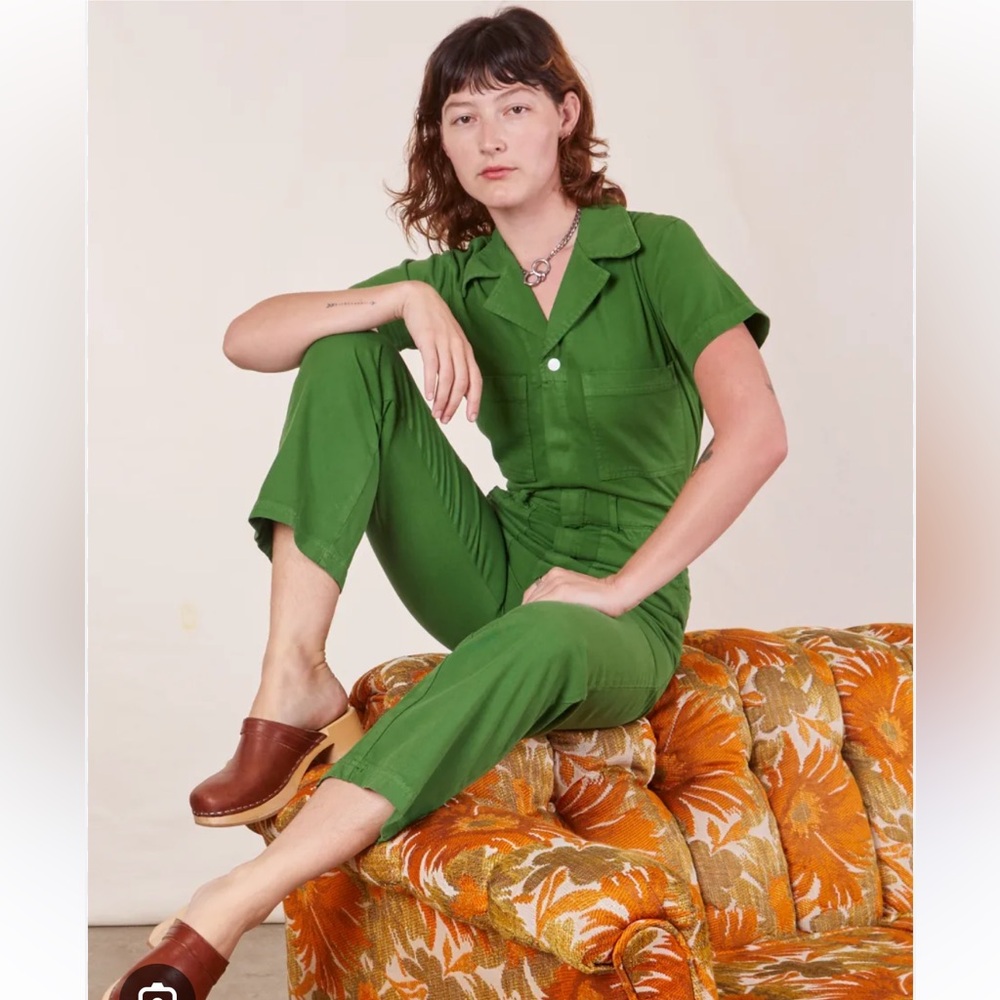 NWT Big Bud Press Bright Green shortsleeved jumpsuit, XXL